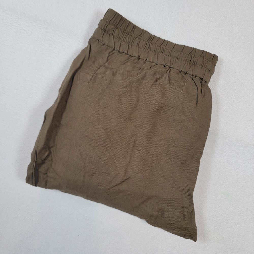 Talula Women's Joggers Sz M‎ Medium Brown Rayon Pants Drawstrings Elastic Waist